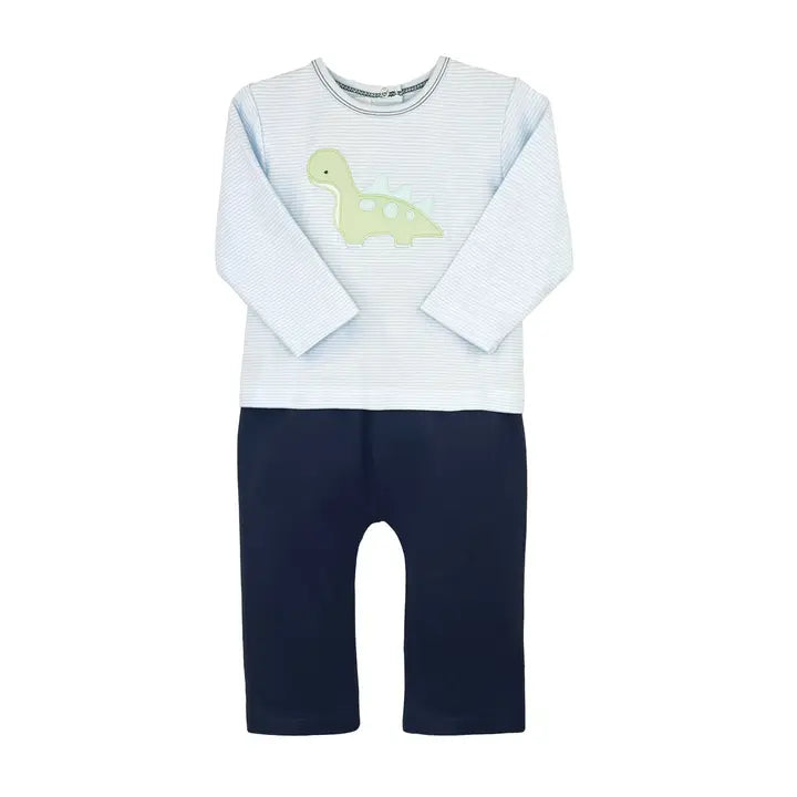 Petit Ami Dinosaur Knit Top and Pant Set