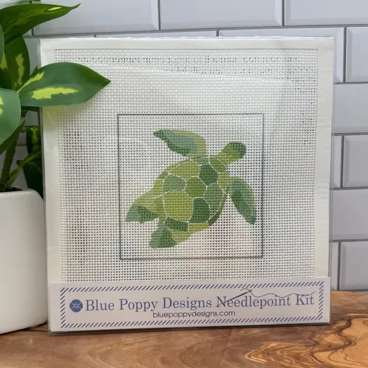 Green Turtle Needlepoint Kit