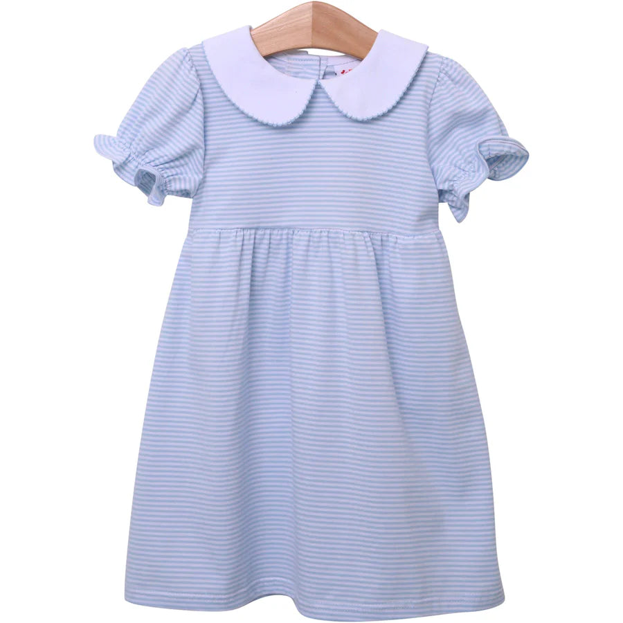 Light Blue Stripe Charlotte Dress