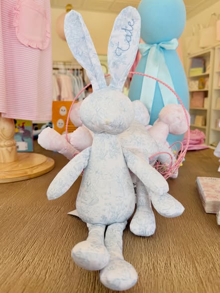 TRVL Blue Bunny Toile