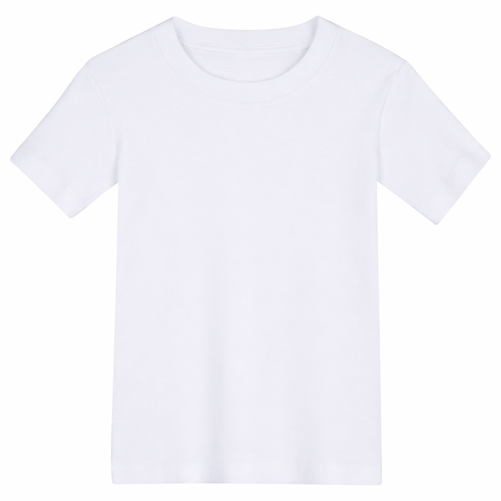 Boy's White Short Sleeve Tee