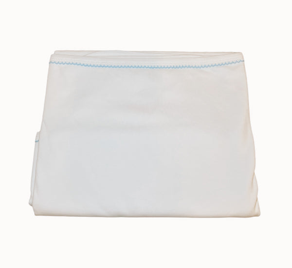 Blue Trim Cottom Blanket