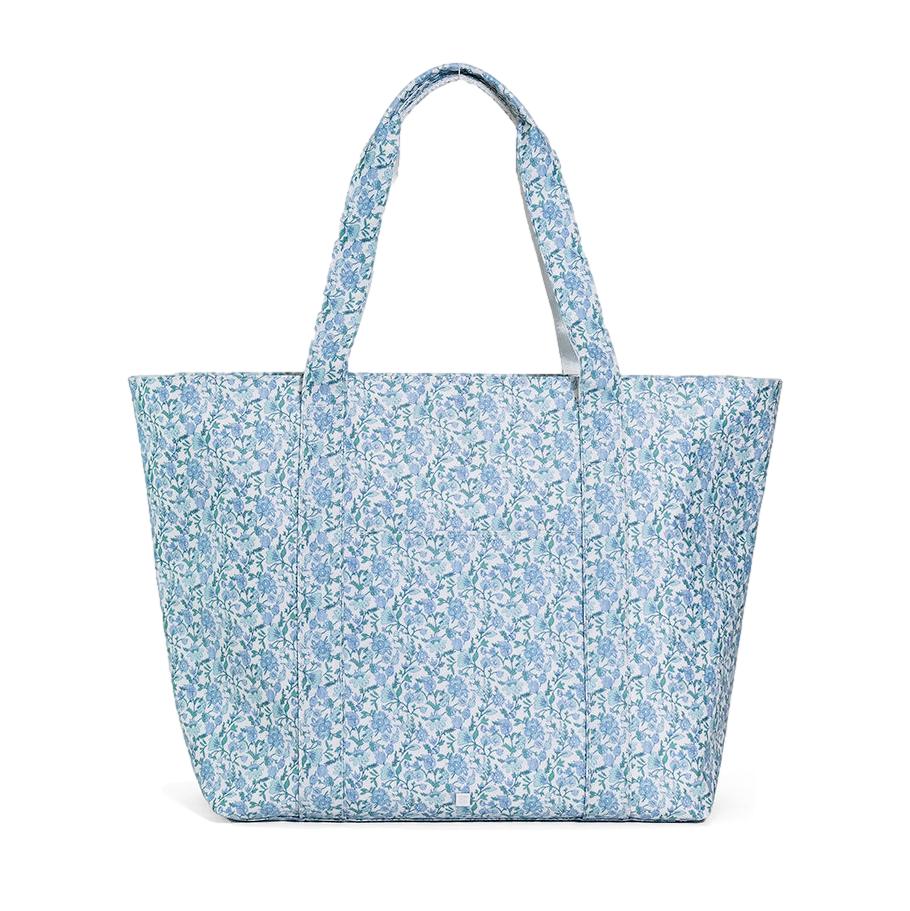 HAMPTON FLORAL TRVL TOTE with Single Applique Initial