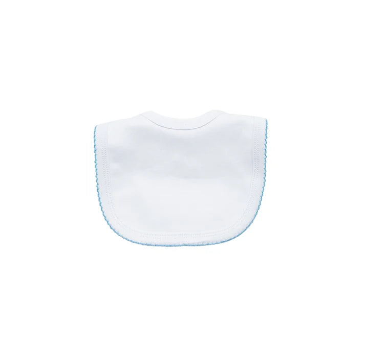 Southern Proper Blue Picot Trim Bib