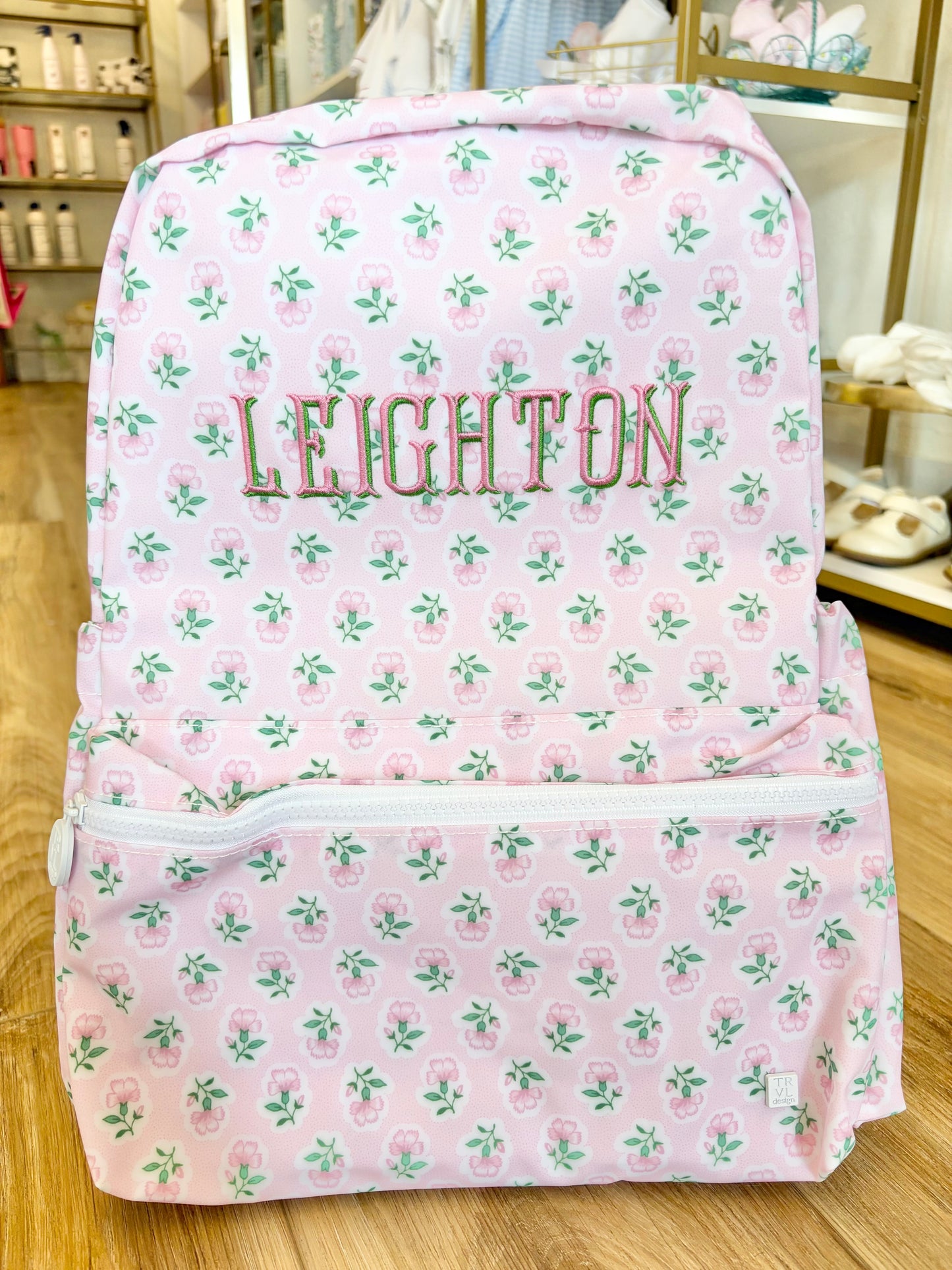 TRVL Pink Petite Fleur Backpack with Fishtail Shadow