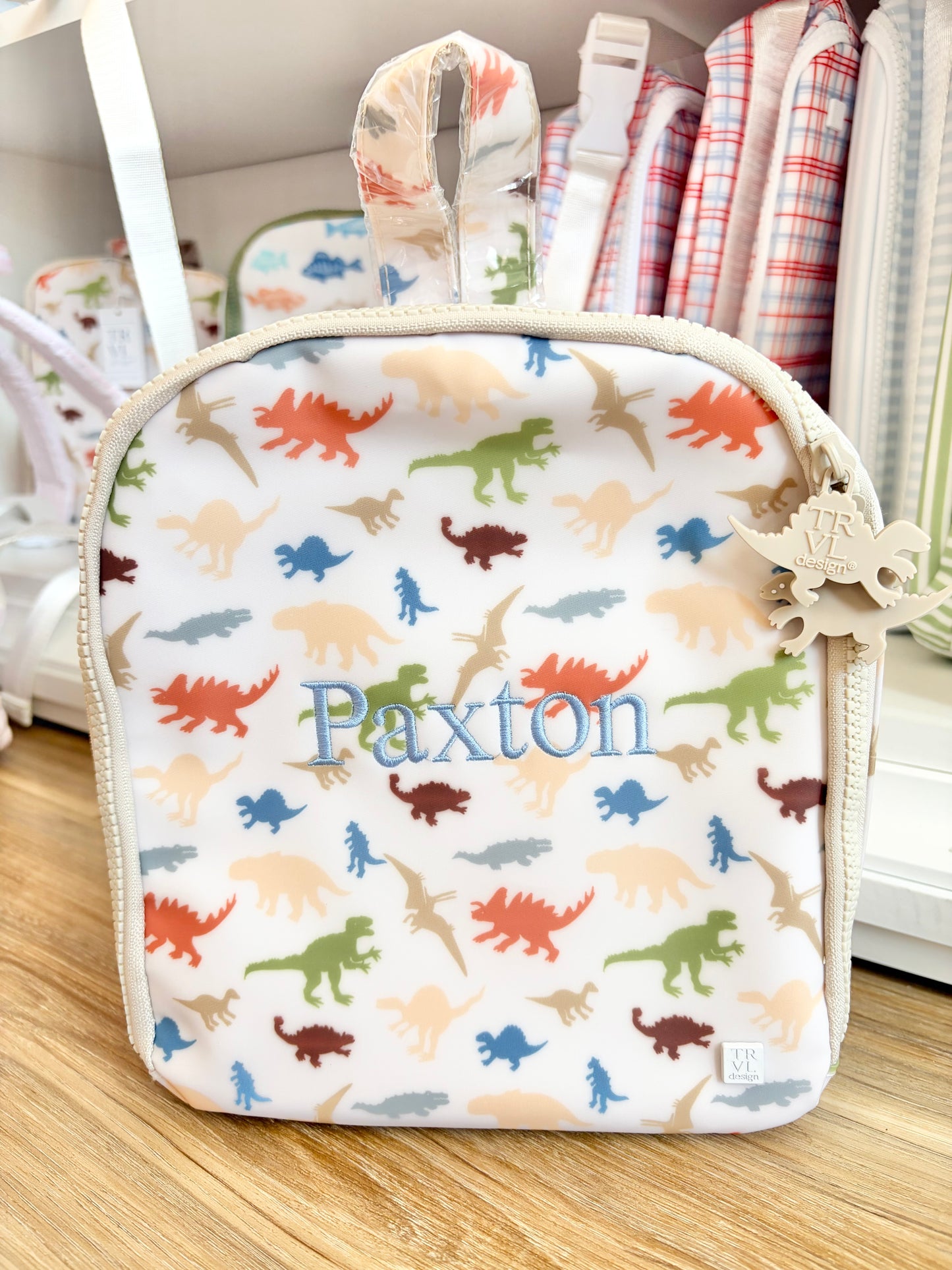 TRVL Dino Roar Bring It Lunch Box with Single Name
