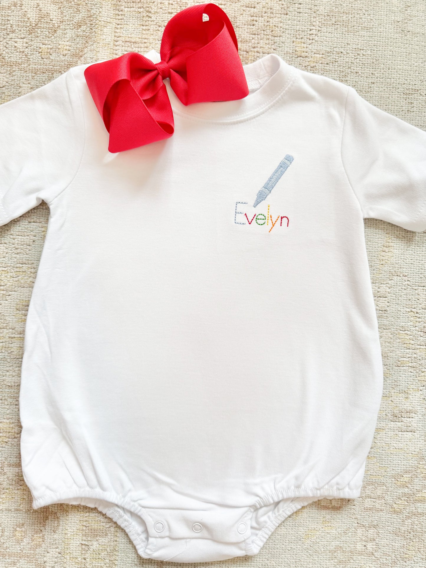 Multicolor Name Bubble with Crayon