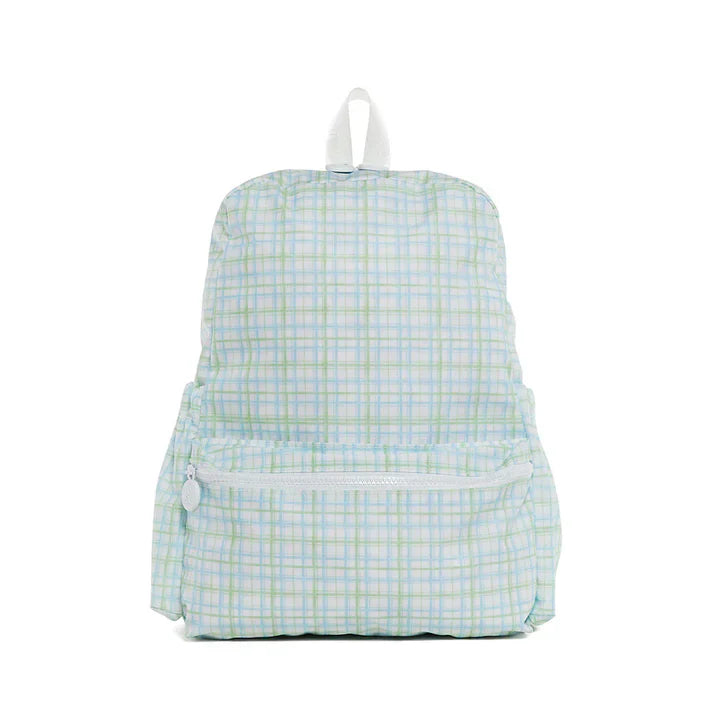 TRVL Green Classic Plaid Mini Backer