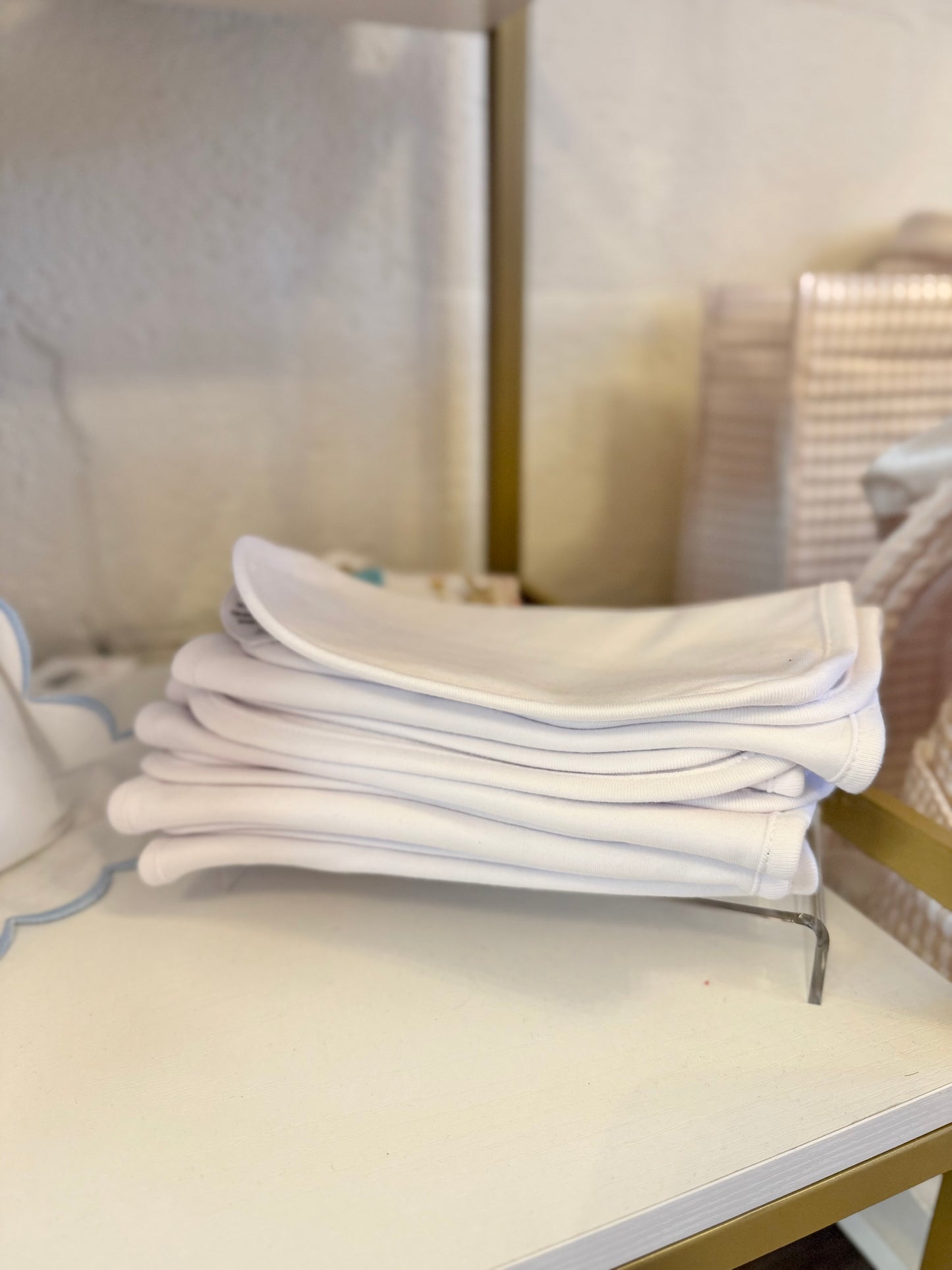 Solid White Burp Cloth