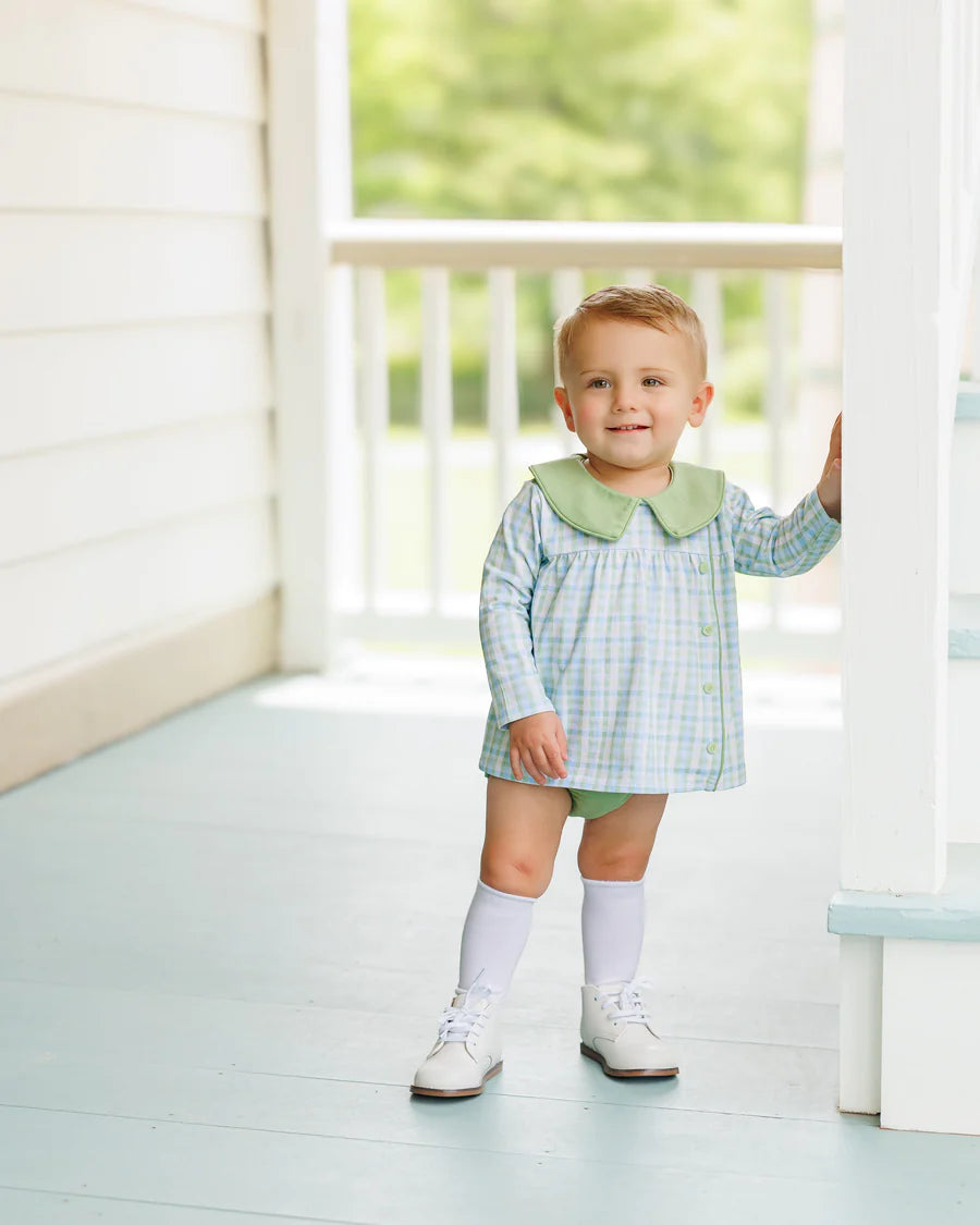 Basin Plaid Liam Diaper Set