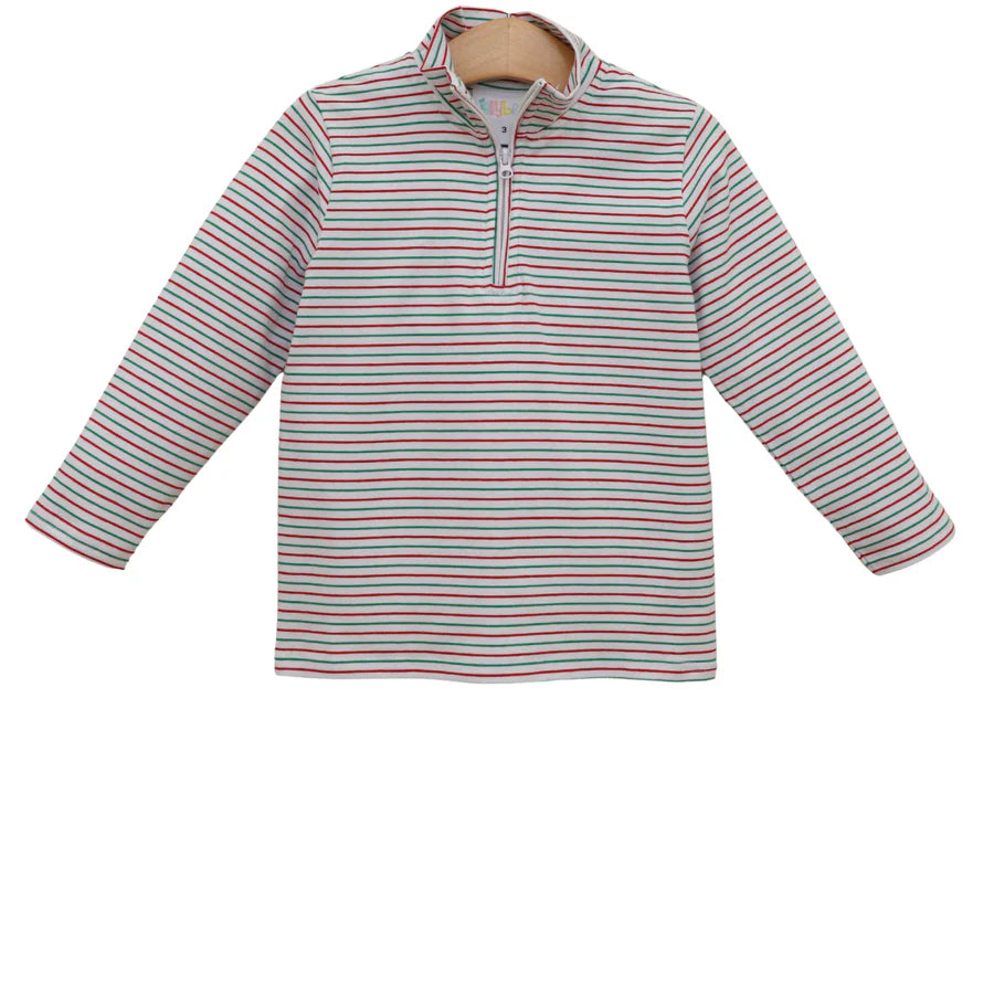Christmas Candy Stripe Evan Pullover