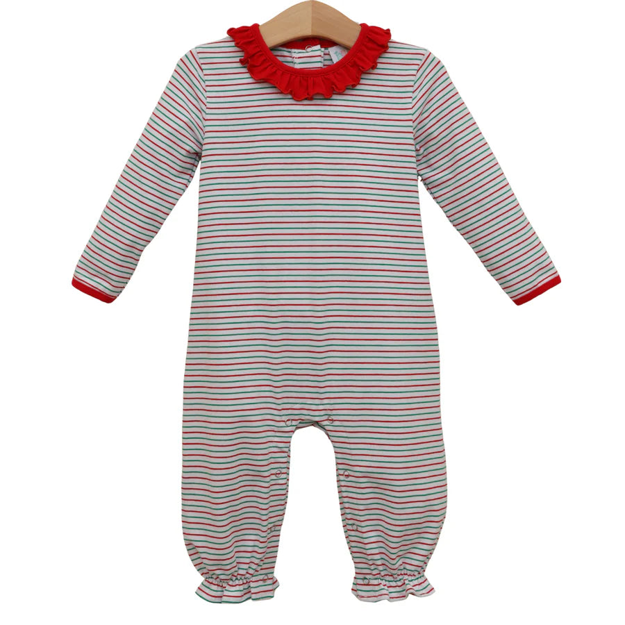 Christmas Candy Stripe Emily Romper
