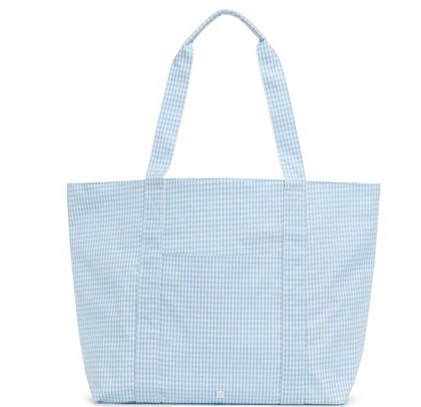 TRVL XL Gingham Mist Tote