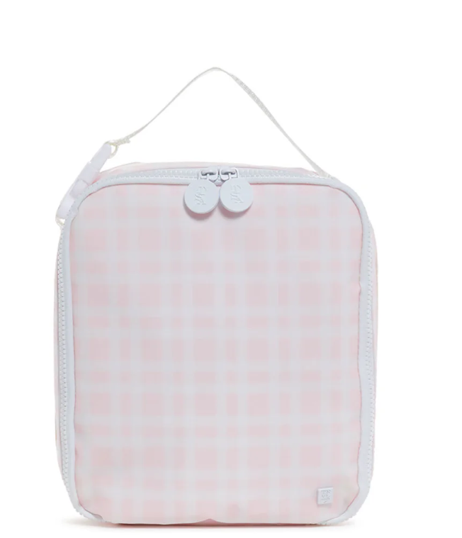 TRVL Pimlico Plaid Pink Insulated Lunch Box