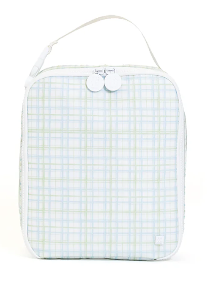 TRVL Classic Plaid Green Insulated Lunch Box