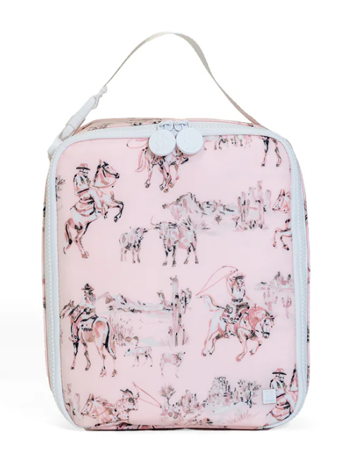TRVL Cowgirl Toile Insulated Lunch Box
