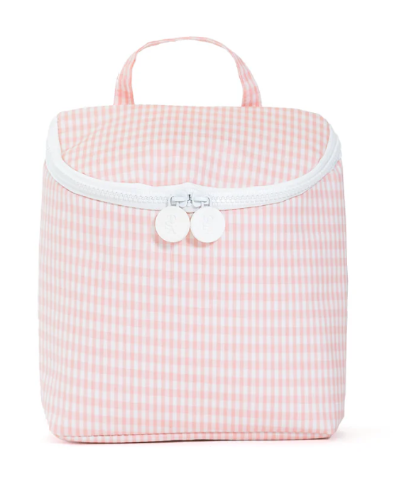 TRVL Gingham Taffy Take Away Insulated Lunch Bag