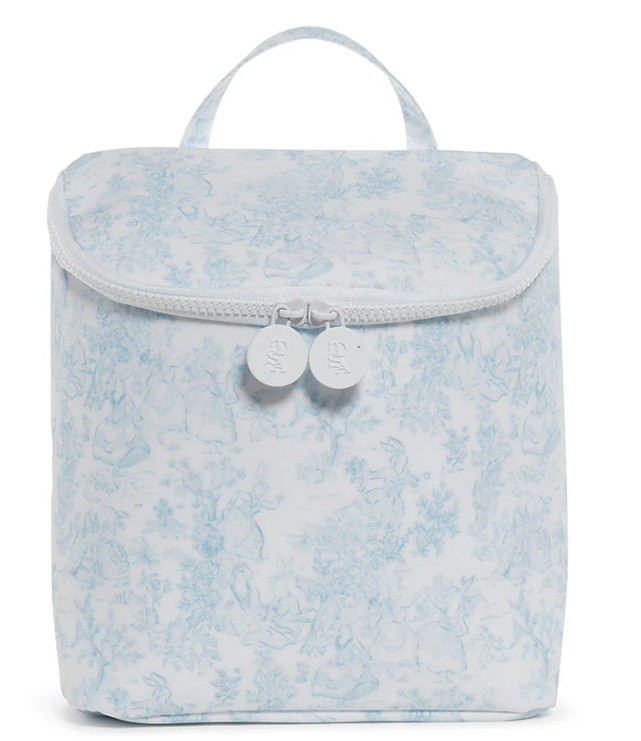 TRVL Bunny Toile Blue Take Away Insulated Lunch Bag