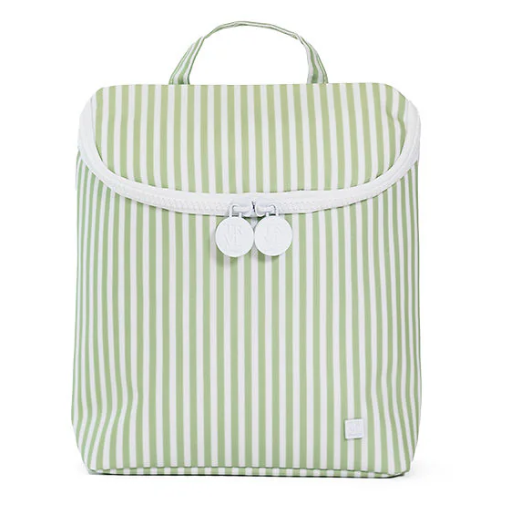 TRVL Pimlico Sage Stripe Take Away Insulated Lunch Bag