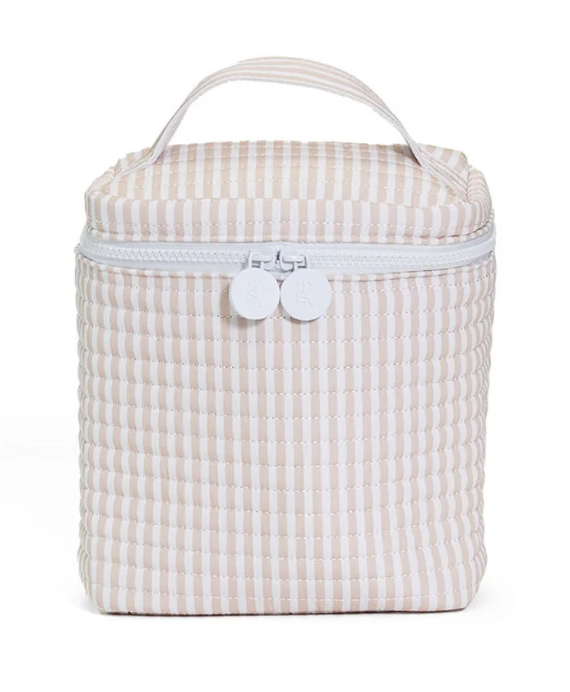 TRVL Sand Pimlico Stripe Quilted Insulated Bag