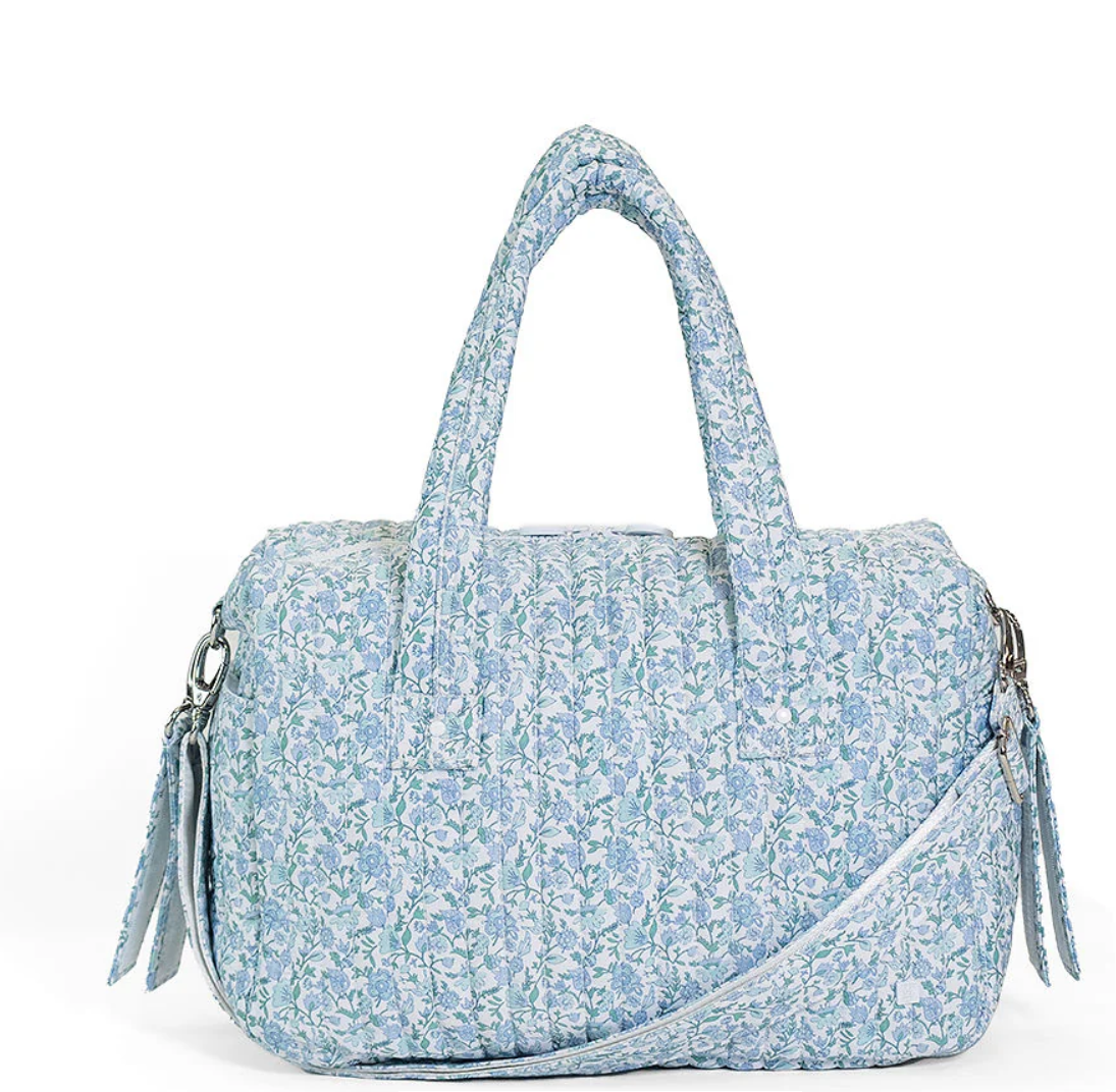 TRVL Hamptons Floral Quilted Stroller Bag