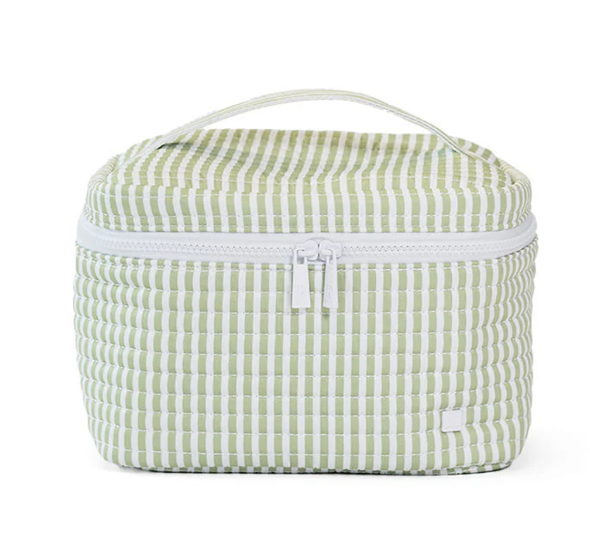 TRVL Sage Pimlico Stripe Quilted Train Set