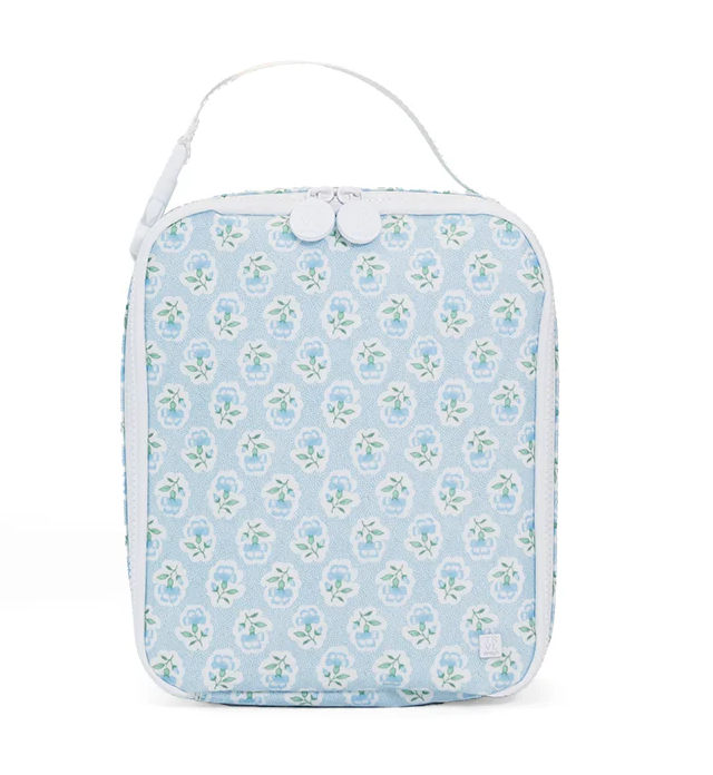 TRVL Petite Fleur Blue Insulated Lunch Box