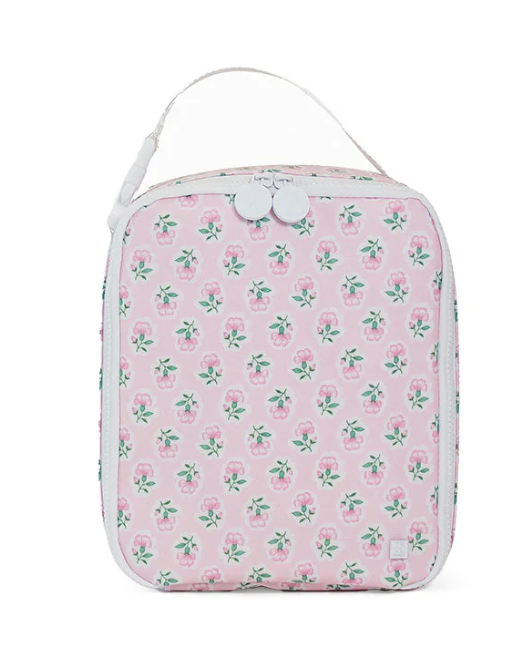 TRVL Petite Fleur Pink Insulated Lunch Box