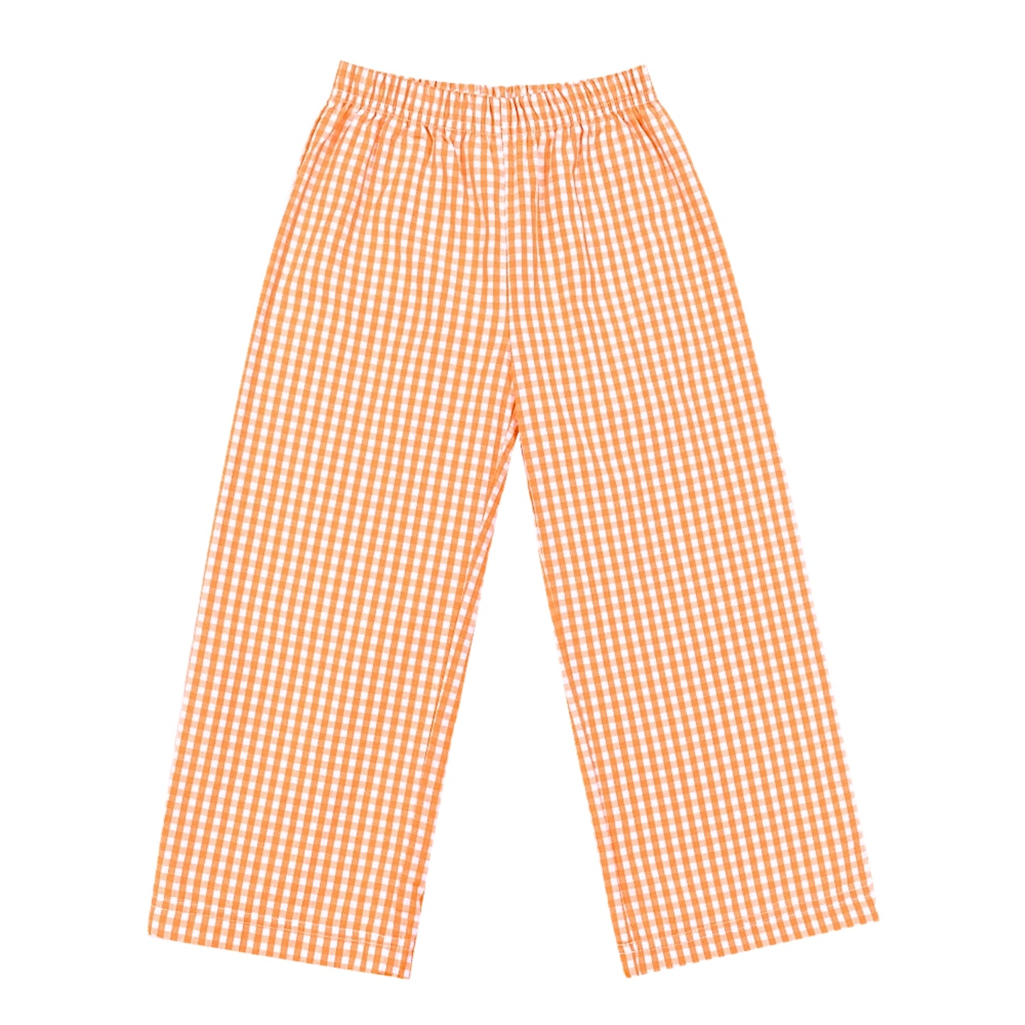 Orange Gingham Pants