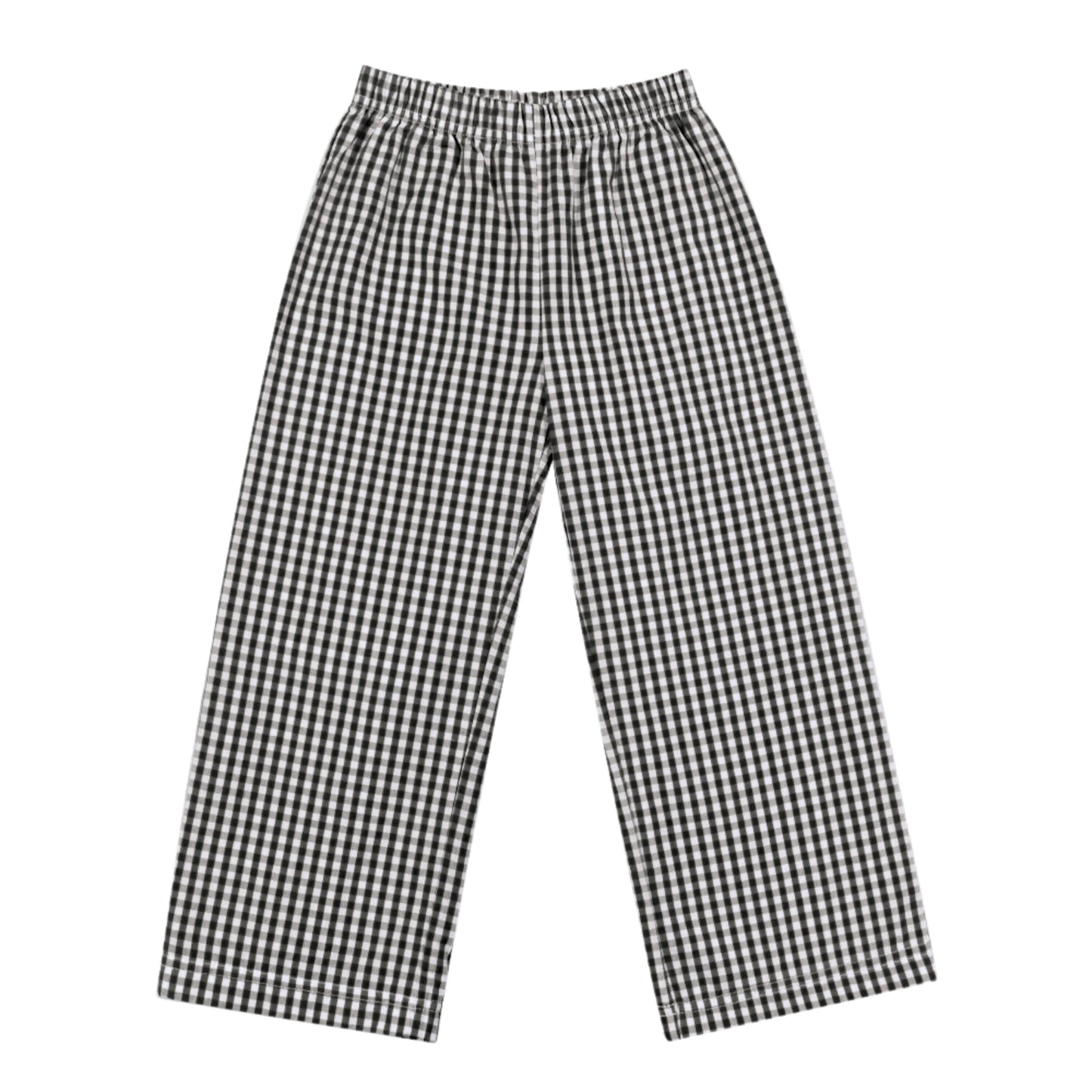 Black Gingham Pants