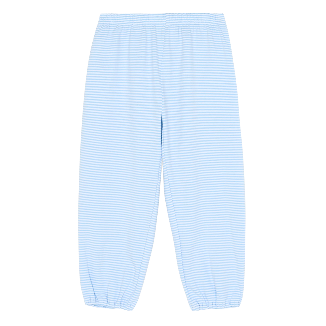 Blue Stripe Bubble Pants