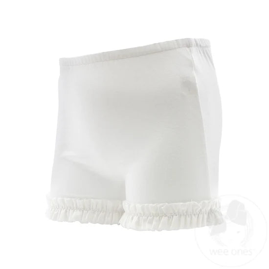 wee ones Ruffle Wundershorts™ in White