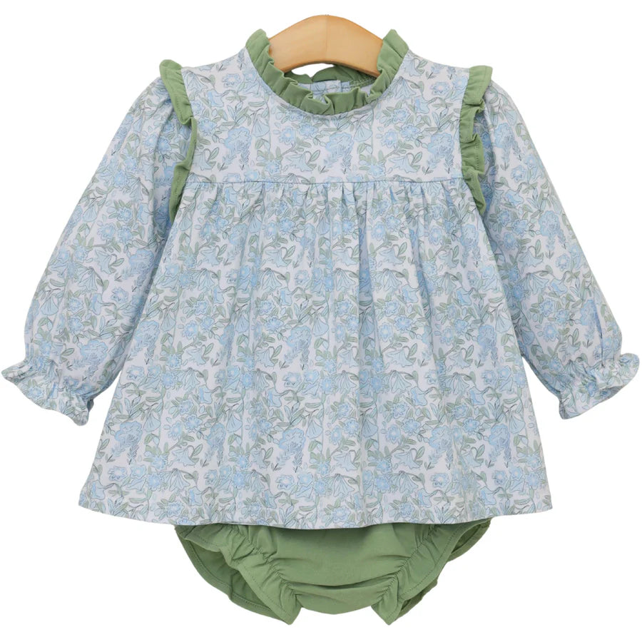 Basin Floral Hallie Diaper Set