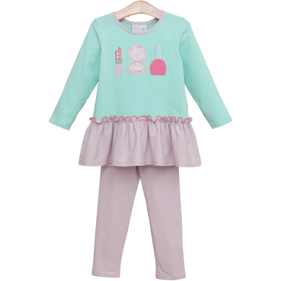 Glam Trio Ruffle Pants Set