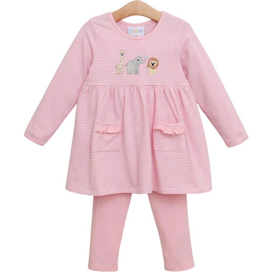 Zoo Crew Ruffle Pocket Pants Set