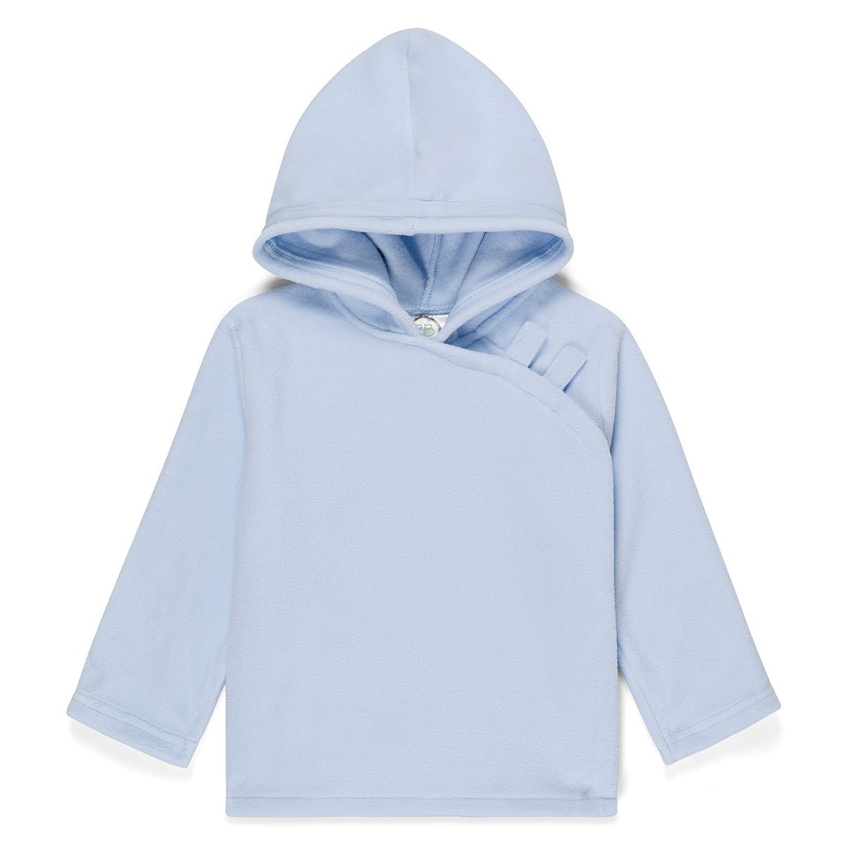 Light Blue Fleece Velcro Tab Jacket Coat