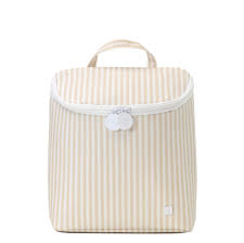 TRVL Sand Pimlico Stripe Take Away Insulated Lunch Bag