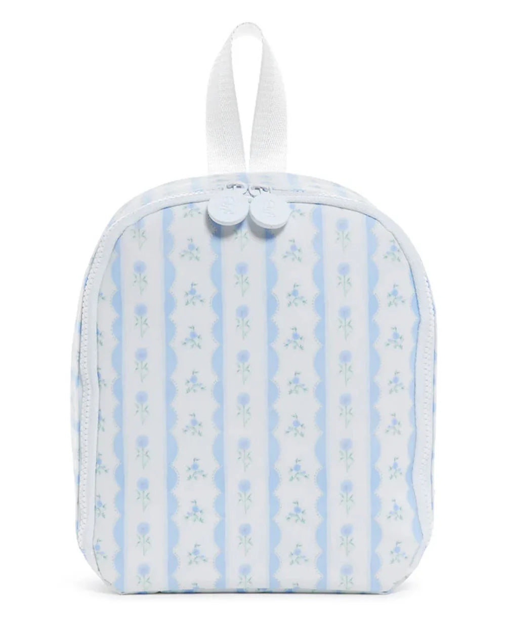 TRVL Ribbon Floral Blue Bring It Lunch Bag