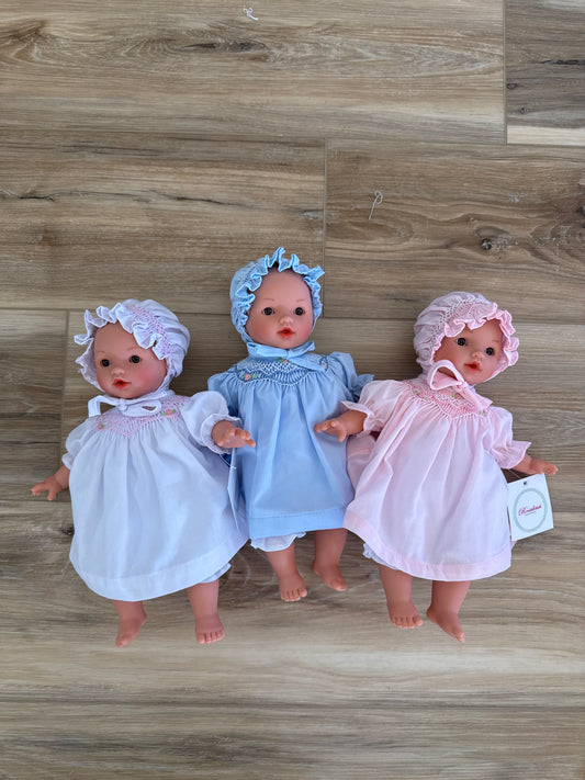 10" Aubrey Rosalina Baby Doll (Brown Eyes + Bonnet)