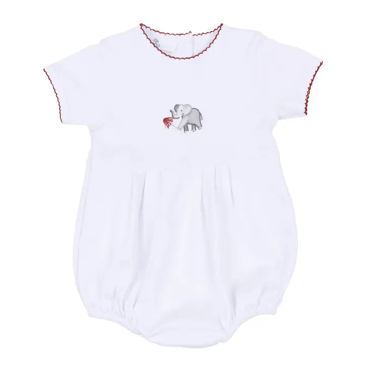 Roll Baby Roll Hand-Embroidered Short Sleeve Boy Bubble