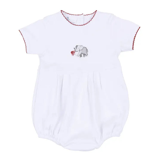 Roll Baby Roll Hand-Embroidered Short Sleeve Boy Bubble