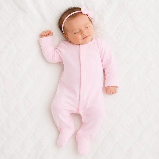 Magnolia Baby Essentials Solid Pink Footie