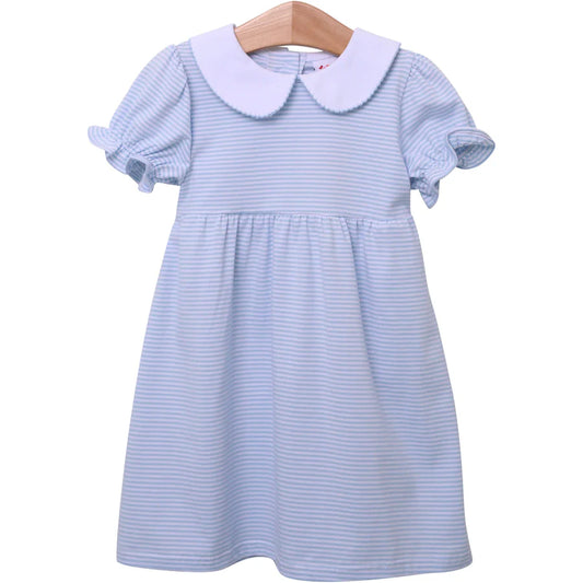Light Blue Stripe Charlotte Dress