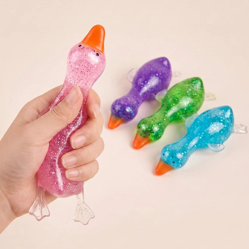 Glitter Duck Squeeze Squishy Stress Relief Toy