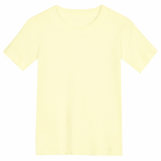 Boy's Pale Yellow Short Sleeve Tee