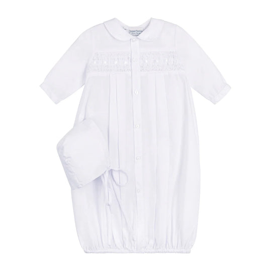 Feltman Brothers Neutral Take Me Home Gown with Bonnet