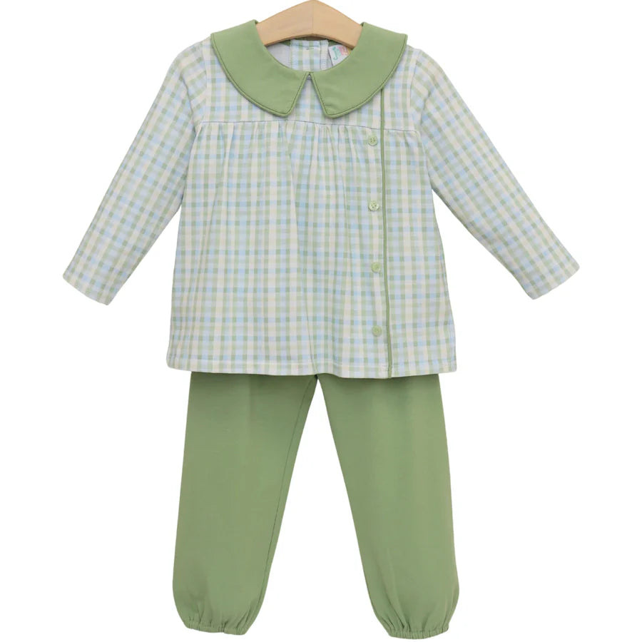 Basin Plaid Liam Bloomer Pants Set