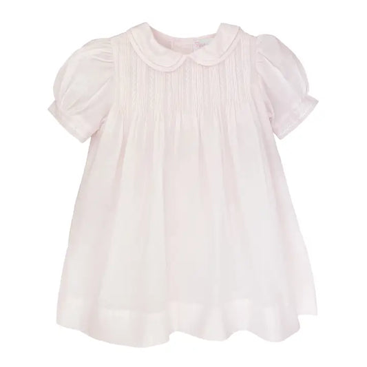 Dress with Pintucks and Featherstitching