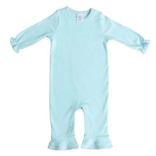 Mint Ruffle Romper