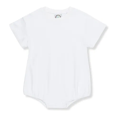 White Short Sleeved Bubble
